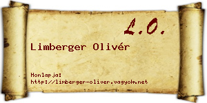 Limberger Olivér névjegykártya